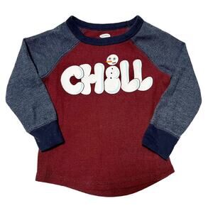 Old Navy Snowman Raglan Shirt Size 18-24m